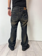 Mosquito "Rusty Blade" whisker bootcut denim