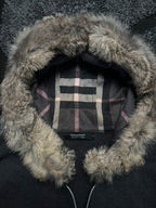 Burberry Black Label Japan Exclusive Fur Zip