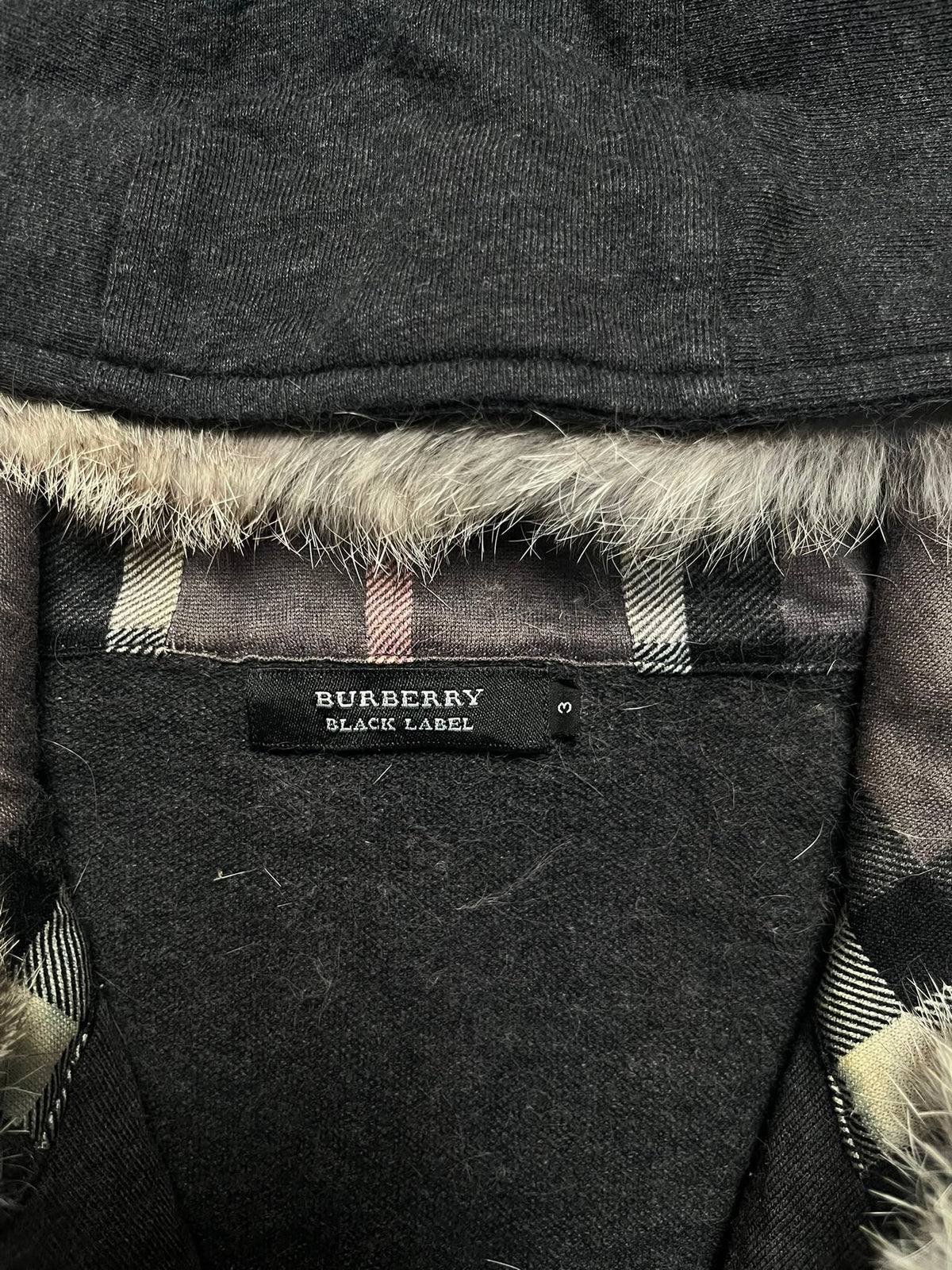 Burberry Black Label Japan Exclusive Fur Zip