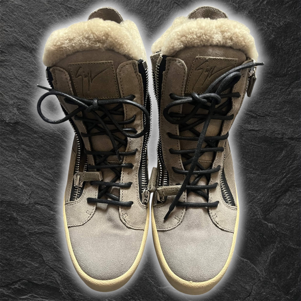 Giuseppe Zanotti Fur High Tops
