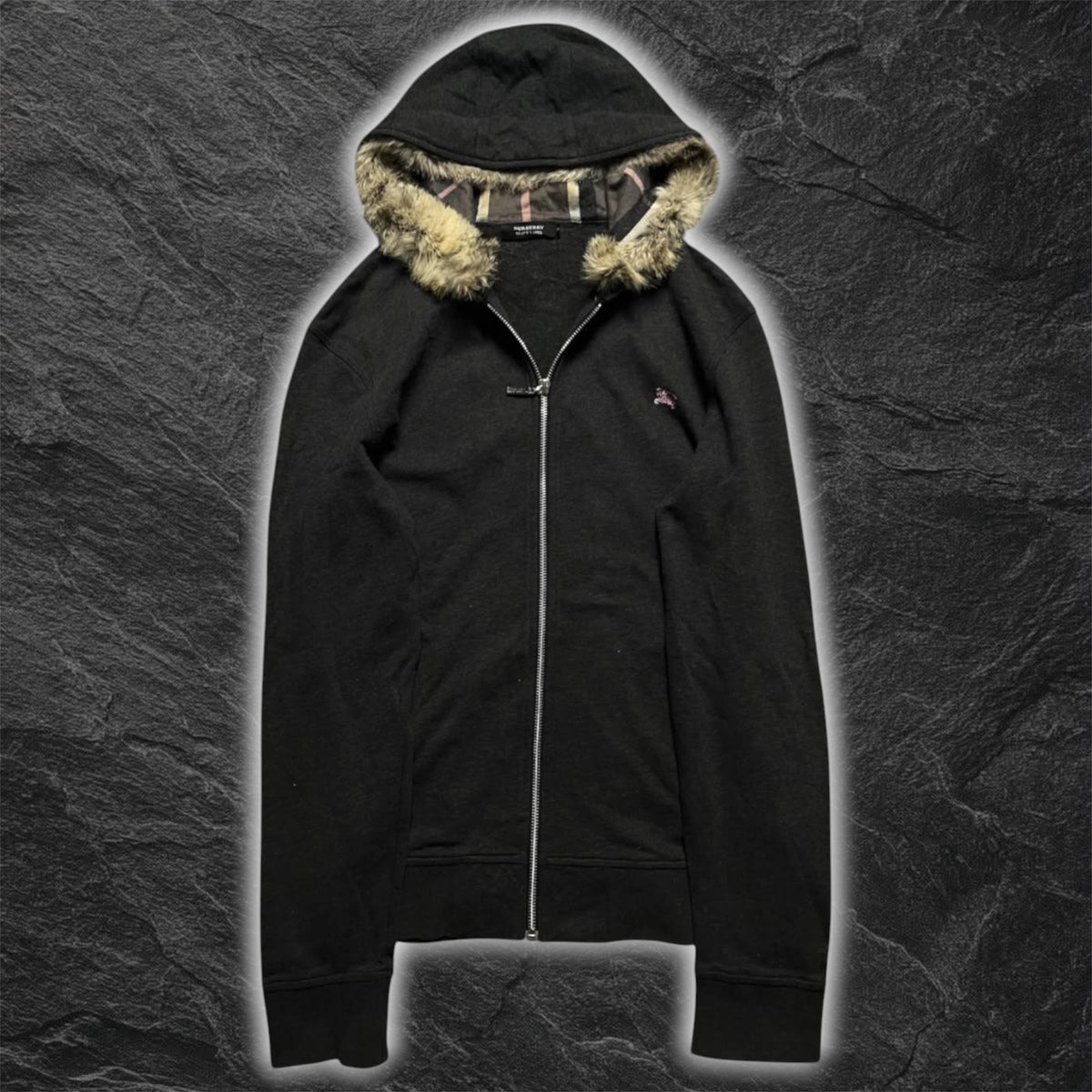 Burberry Black Label Japan Exclusive Fur Zip