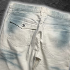 Japanese Semantic Design "White Smoke" skinny whisker denim