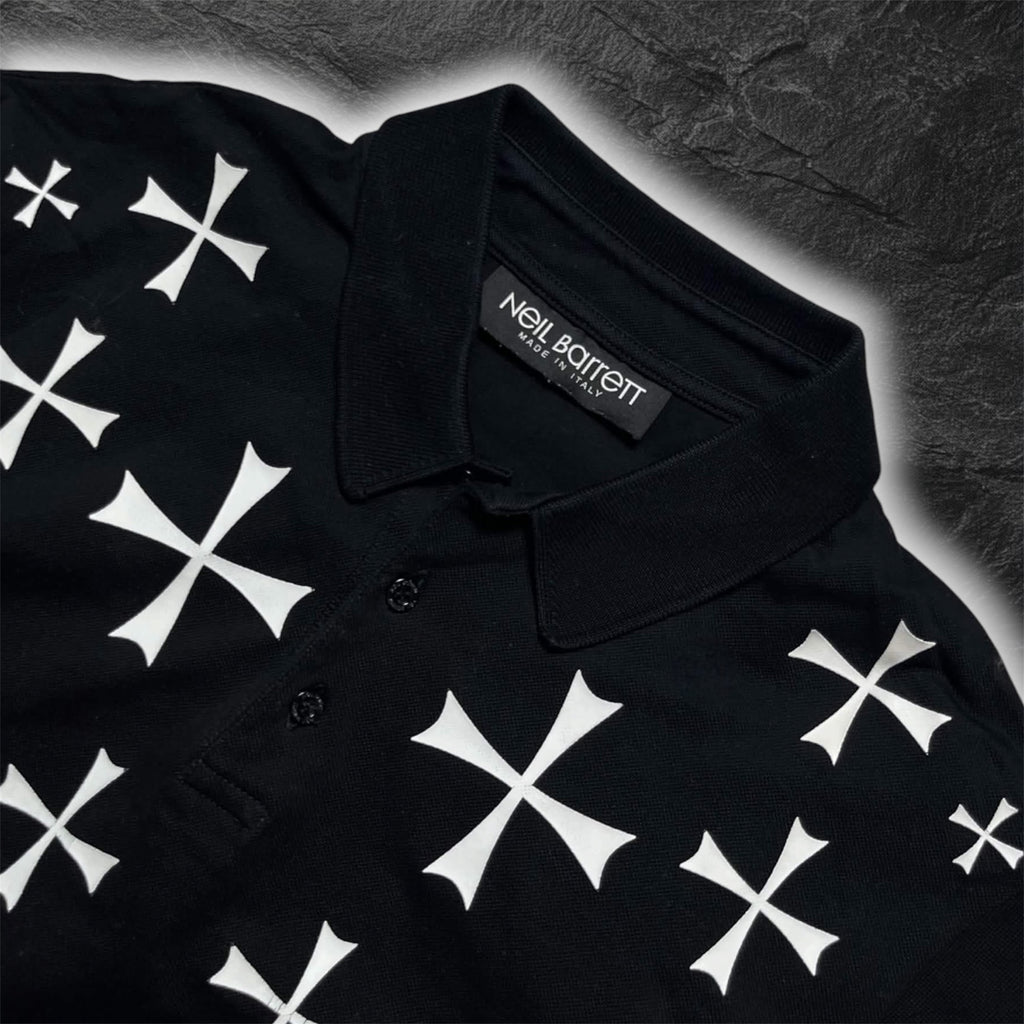 SS18 Neil Barrett Military Stars collection Polo