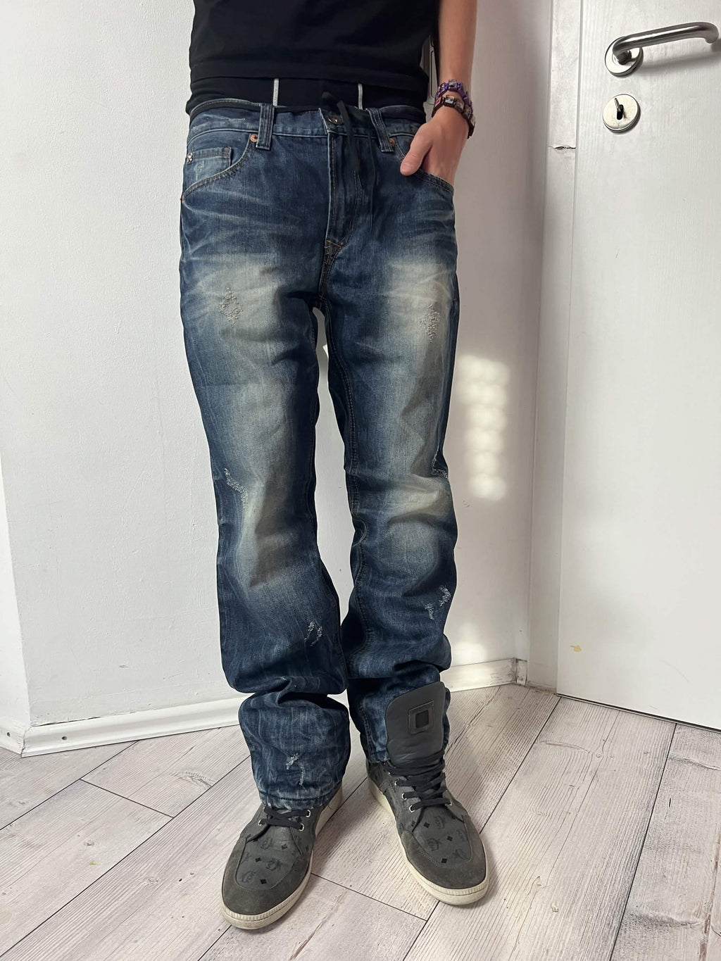 Japanese Nearby "Frost Bite" straight denim