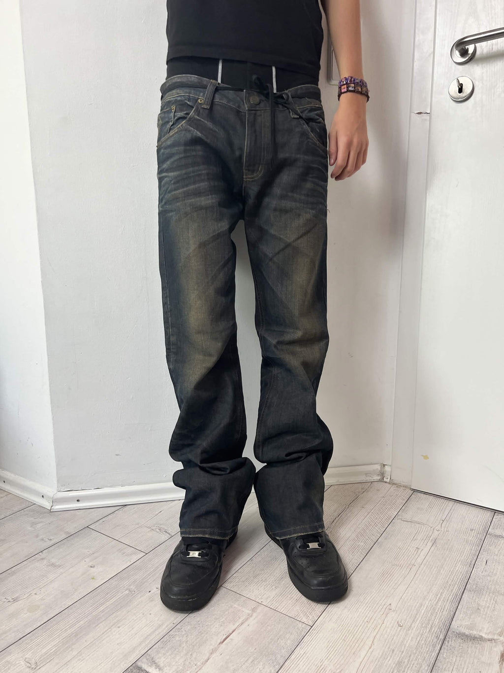 Mosquito "Rusty Blade" whisker bootcut denim