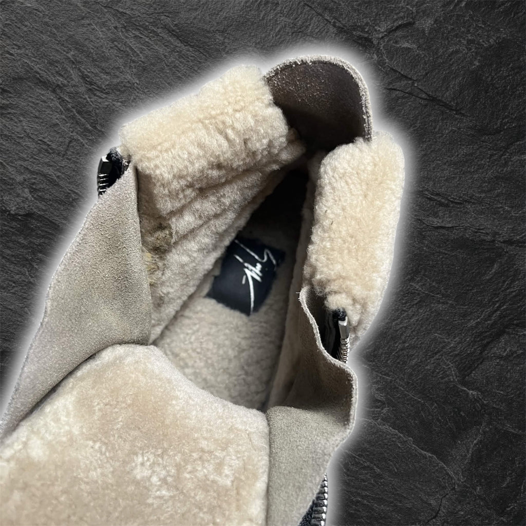Giuseppe Zanotti Fur High Tops