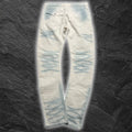 Japanese Semantic Design "White Smoke" skinny whisker denim