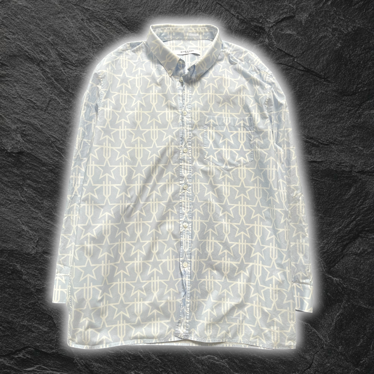 FW16 Givenchy Monogram Button-Down Shirt