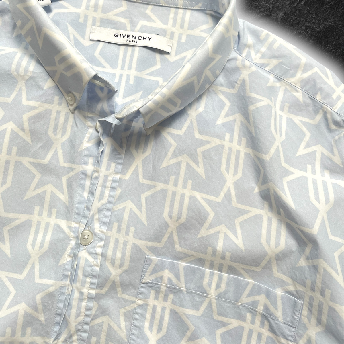 FW16 Givenchy Monogram Button-Down Shirt