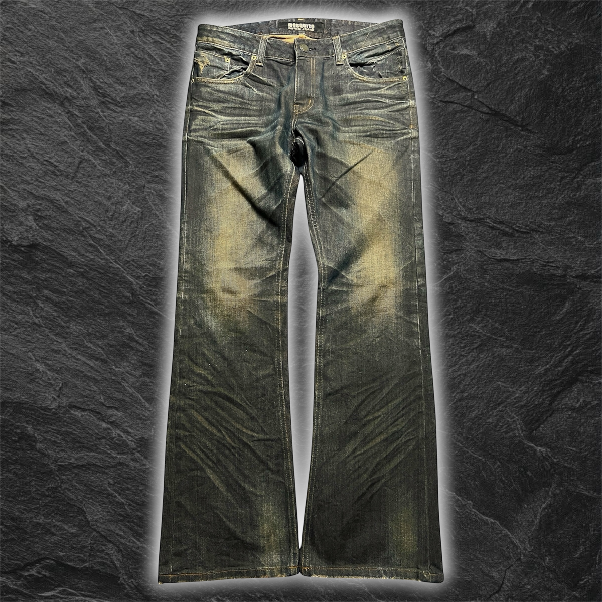 Mosquito "Rusty Blade" whisker bootcut denim