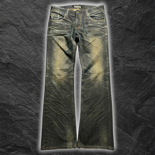 Mosquito "Rusty Blade" whisker bootcut denim