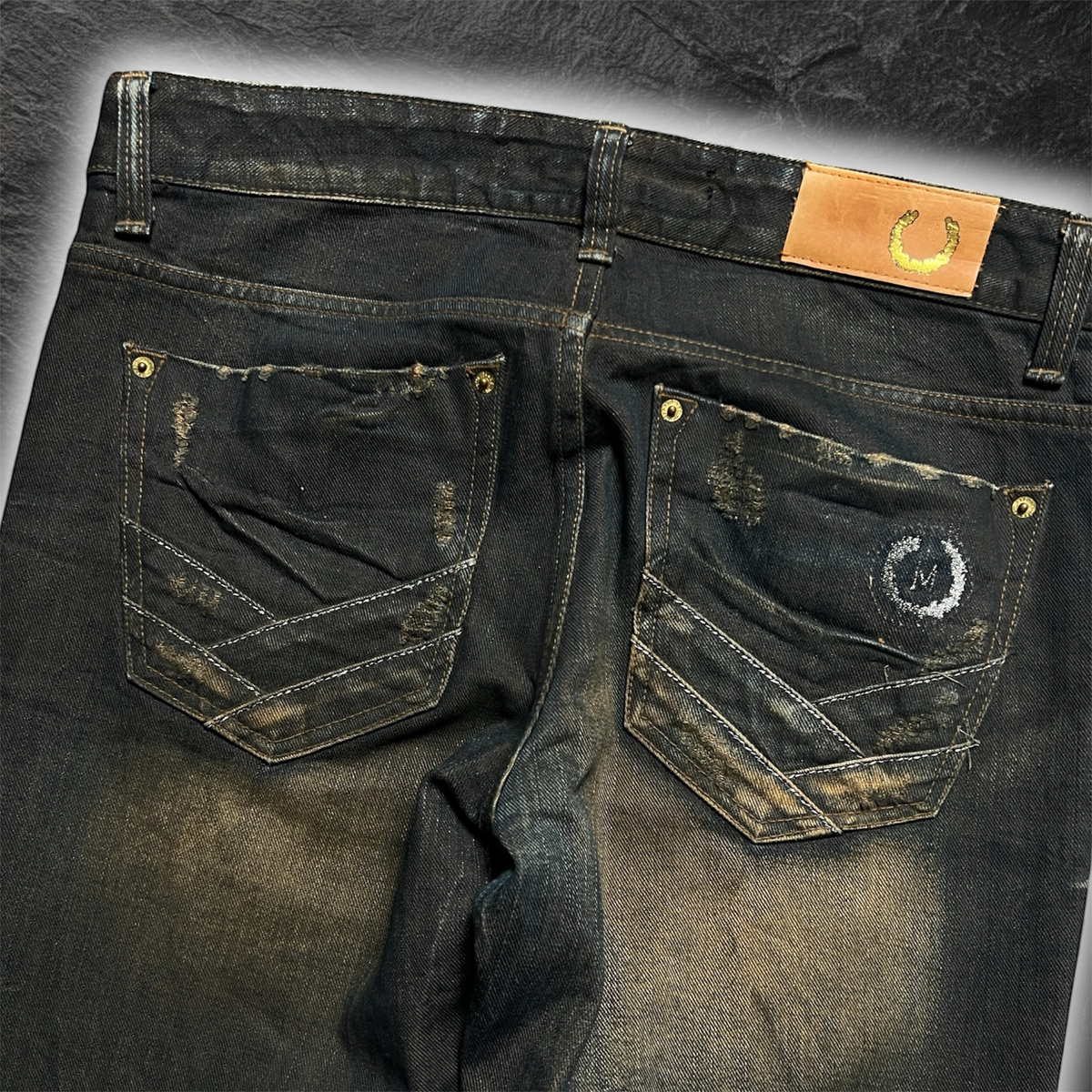 Mosquito "Rusty Blade" whisker bootcut denim