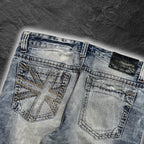 Japanese ASK "Union Jack" straight denim