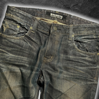 Mosquito "Rusty Blade" whisker bootcut denim