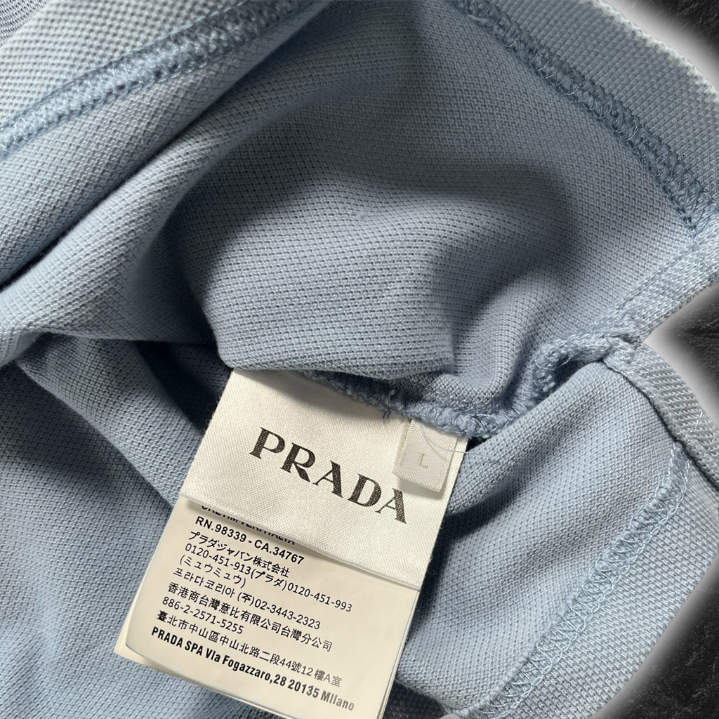 Vintage Prada Stripe Logo Polo