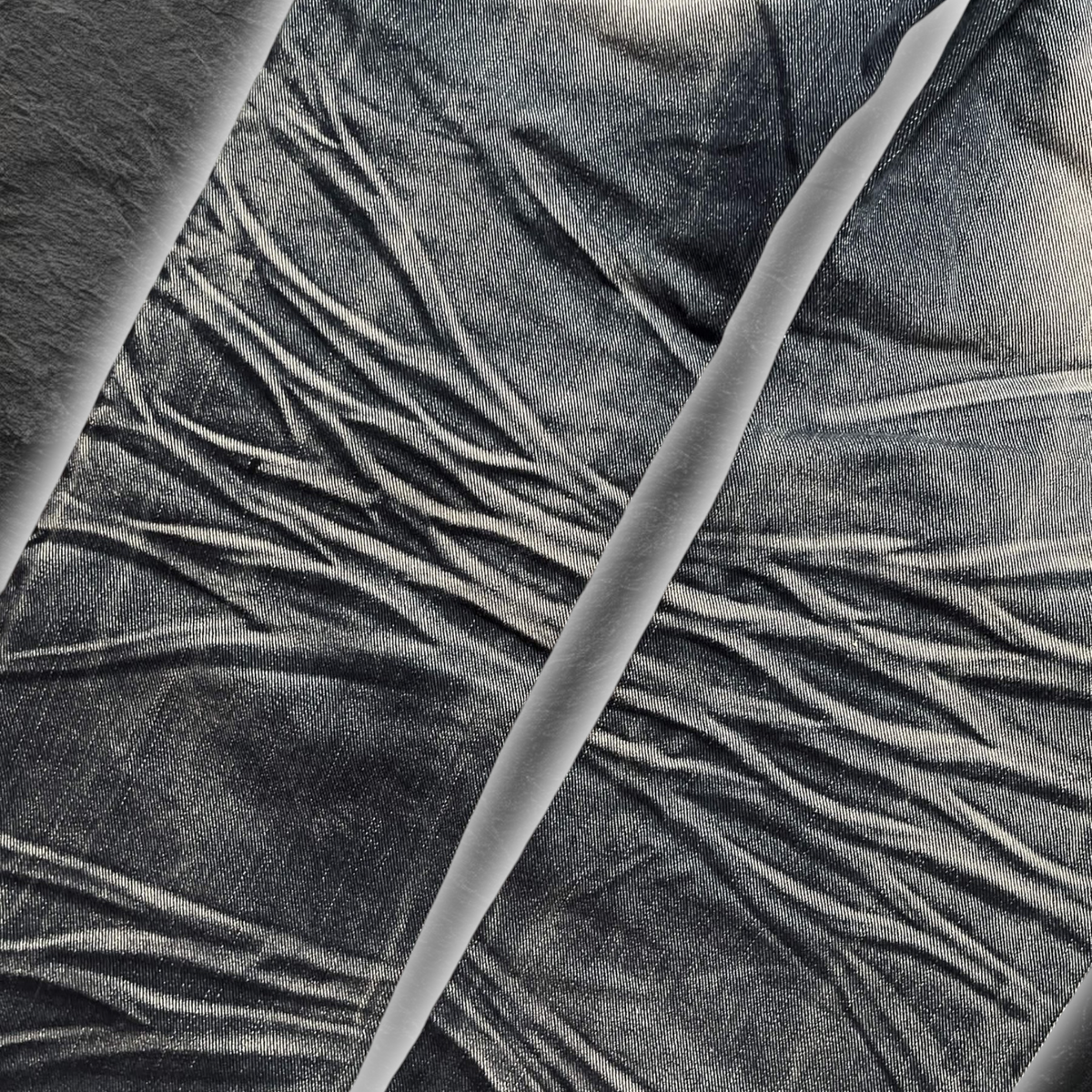 streetcave.eu 3+2 JEANS DECODE Herren Denim Jeans mit markanter Waschung und detaillierten Falten-Effekten im Used-Look